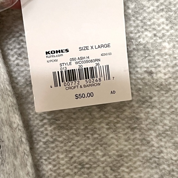 NWT Croft And Barrow Women’s Sweater/Cardigan - Picture 6 of 7